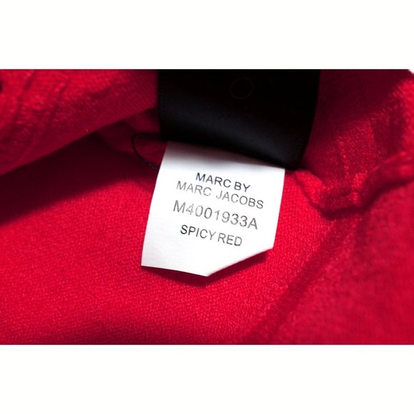 NEW! Marc Jacobs Wool Blend Cardigan Sweater Red Knit V-Neck - Picture 4 of 10